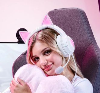 Навушники Razer Kraken Kitty V2, White (RZ04-04730600-R3M1) - фото 7 Навушники Razer Kraken Kitty V2, White (RZ04-04730600-R3M1) - фото 7