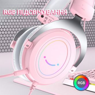 Гарнітура ігрова Fifine H3P RGB Pink - фото 7