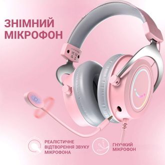 Гарнітура ігрова Fifine H3P RGB Pink - фото 9