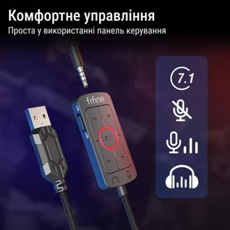 Гарнитура игровая Fifine H9W White - фото 6