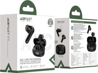 Наушники Acefast W1 Active Noise Cancelling true wireless earbuds Black (6974316283614) - фото 4 Наушники Acefast W1 Active Noise Cancelling true wireless earbuds Black (6974316283614) - фото 4