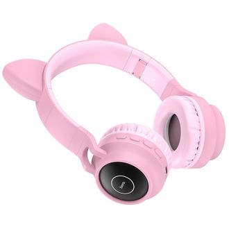 Bluetooth-гарнітура Hoco W27 Cat Ear Pink (W27P) - фото 2 Bluetooth-гарнітура Hoco W27 Cat Ear Pink (W27P) - фото 2