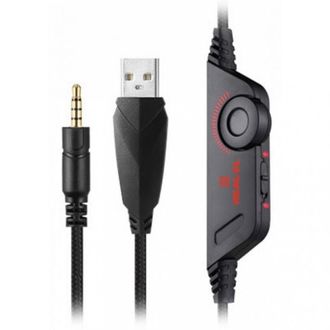 Гарнітура REAL-EL GDX-7650 Black/Red - фото 5 Гарнітура REAL-EL GDX-7650 Black/Red - фото 5
