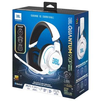 Наушники JBL Quantum 910P Console Wireless (JBLQ910PWLWHTBLU) - фото 5