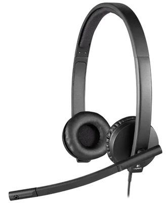 Навушники Logitech H570e Stereo Black (981-000575) - фото 1 Навушники Logitech H570e Stereo Black (981-000575) - фото 1