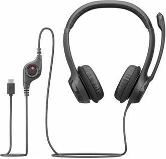 Навушники Logitech H390 USB-C Midnight Black (981-001576) - фото 4