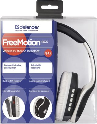 Навушники Defender FreeMotion B525 Bluetooth White-Black (63525) - фото 6 Навушники Defender FreeMotion B525 Bluetooth White-Black (63525) - фото 6