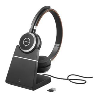Навушники Jabra Evolve 65 SE Link380a MS Stereo + with charging base (6599-833-399) - фото 1