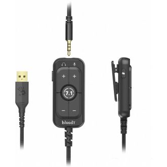 Навушники провідні A4Tech Bloody M590i 7.1 Sports Red (Bloody M590i Sports Red) (накладные с подсветкой, USB + 3,5mm) - фото 5 Навушники провідні A4Tech Bloody M590i 7.1 Sports Red (Bloody M590i Sports Red) (накладные с подсветкой, USB + 3,5mm) - фото 5