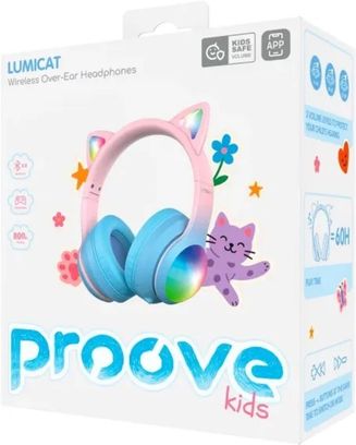 Навушники Proove Kids LumiCat (APP) blue/pink (HPLC0001AP26) - фото 4 Навушники Proove Kids LumiCat (APP) blue/pink (HPLC0001AP26) - фото 4
