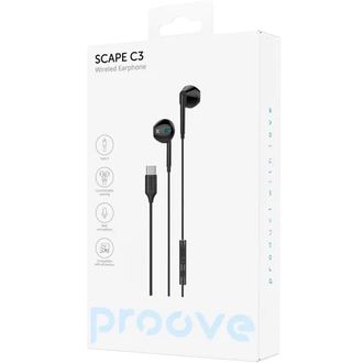 Провідні навушники Proove Scape C3 (Type-C) (black) (WESC00002001) - фото 3 Провідні навушники Proove Scape C3 (Type-C) (black) (WESC00002001) - фото 3