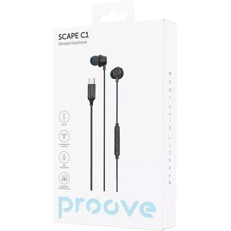 Провідні навушники Proove Scape C1 (Type-C) (black) (WESC10000201) - фото 2