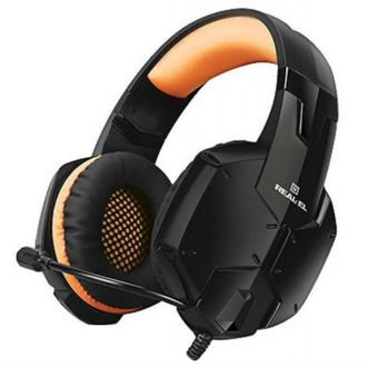 Наушники REAL-EL GDX-7700 Black/Orange - фото 1 Наушники REAL-EL GDX-7700 Black/Orange - фото 1