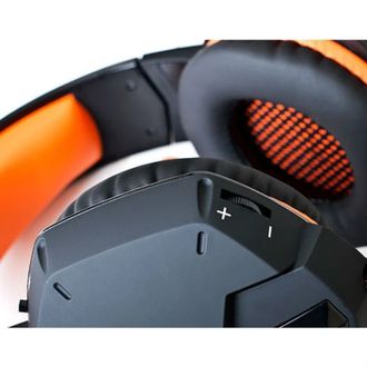 Наушники REAL-EL GDX-7700 Black/Orange - фото 2 Наушники REAL-EL GDX-7700 Black/Orange - фото 2