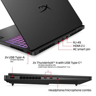 Ноутбук HP HyperX OMEN MAX 16-ak1942nr (D9KM1UA) Shadow Black - фото 5 Ноутбук HP HyperX OMEN MAX 16-ak1942nr (D9KM1UA) Shadow Black - фото 5