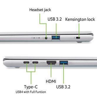 Ноутбук Acer Aspire Go 15 AG15-72P-56WZ (NX.JSVEU.011) Pure Silver - фото 8 Ноутбук Acer Aspire Go 15 AG15-72P-56WZ (NX.JSVEU.011) Pure Silver - фото 8