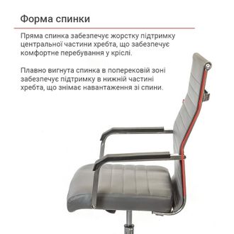 Крісло АКЛАС Кап FX СН TILT Сірий PU grey (00009906) - фото 4 Крісло АКЛАС Кап FX СН TILT Сірий PU grey (00009906) - фото 4