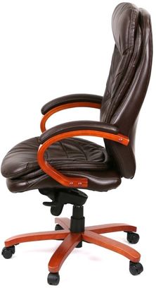 Крісло АКЛАС Валенсія Soft EX MB (Шкіра LC-K Dark brown) (00007826) - фото 3 Крісло АКЛАС Валенсія Soft EX MB (Шкіра LC-K Dark brown) (00007826) - фото 3