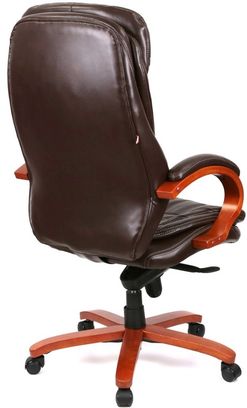 Крісло АКЛАС Валенсія Soft EX MB (Шкіра LC-K Dark brown) (00007826) - фото 4 Крісло АКЛАС Валенсія Soft EX MB (Шкіра LC-K Dark brown) (00007826) - фото 4