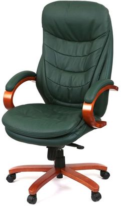 Крісло АКЛАС Валенсія Soft EX MB (Шкіра Lux LC Green) (00012422) - фото 2 Крісло АКЛАС Валенсія Soft EX MB (Шкіра Lux LC Green) (00012422) - фото 2
