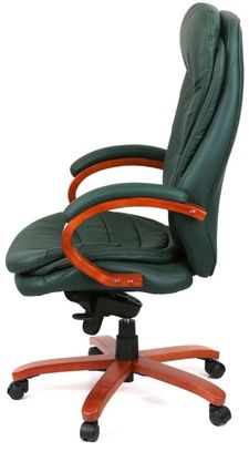 Крісло АКЛАС Валенсія Soft EX MB (Шкіра Lux LC Green) (00012422) - фото 3 Крісло АКЛАС Валенсія Soft EX MB (Шкіра Lux LC Green) (00012422) - фото 3