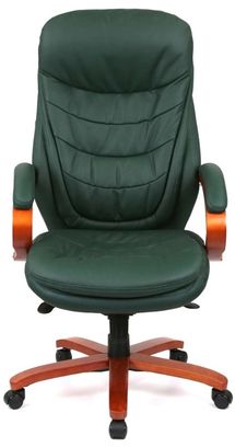 Крісло АКЛАС Валенсія Soft EX MB (Шкіра Lux LC Green) (00012422) - фото 1 Крісло АКЛАС Валенсія Soft EX MB (Шкіра Lux LC Green) (00012422) - фото 1