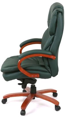 Крісло АКЛАС Флорида EX GB-233WW (Шкіра Lux LC Green) (00163349) - фото 3 Крісло АКЛАС Флорида EX GB-233WW (Шкіра Lux LC Green) (00163349) - фото 3