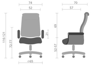 Офісне крісло АКЛАС Гетьман R-SR (DV-99 Black) (00172356) - фото 5 Офісне крісло АКЛАС Гетьман R-SR (DV-99 Black) (00172356) - фото 5