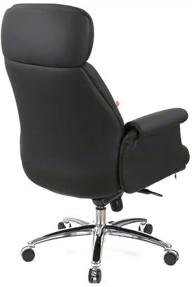 Офісне крісло АКЛАС Драгобрат AL MB (Шкіра LC-A Black/PU Black) (00179840) - фото 4