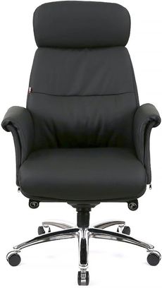 Офісне крісло АКЛАС Драгобрат AL MB (Шкіра LC-A Black/PU Black) (00179840) - фото 1