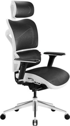 Офісне крісло Diablo Chairs V-Commander White/Black Europe - фото 1