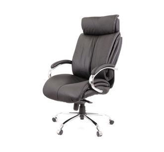 Кресло АКЛАС Аризона Soft CH MB Черный Кожа LC-A (75030) - фото 1