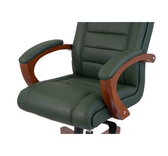 Крісло АКЛАС Гаспар ЕХ МB Зелений Шкіра Lux LC-green (9637) - фото 6 Крісло АКЛАС Гаспар ЕХ МB Зелений Шкіра Lux LC-green (9637) - фото 6