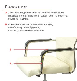 Крісло АКЛАС Кап FX СН TILT PU-бежевий (9698) - фото 9 Крісло АКЛАС Кап FX СН TILT PU-бежевий (9698) - фото 9