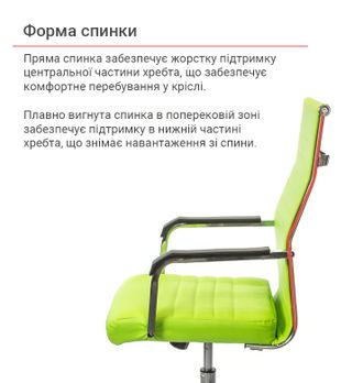 Крісло АКЛАС Кап FX СН TILT Зелений PU lime green (9902) - фото 5 Крісло АКЛАС Кап FX СН TILT Зелений PU lime green (9902) - фото 5