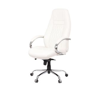 Крісло АКЛАС Луізіана MB GB-242CC Білий Шкіра Lux LC-W (86889) - фото 1