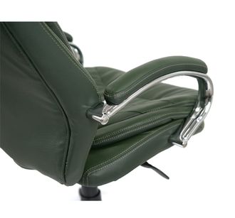 Кресло АКЛАС Валенсия Soft CH MB Зеленый Кожа Lux LC-green (86862) - фото 13