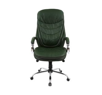 Кресло АКЛАС Валенсия Soft CH MB Зеленый Кожа Lux LC-green (86862) - фото 2