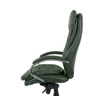 Кресло АКЛАС Валенсия Soft CH MB Зеленый Кожа Lux LC-green (86862) - фото 6