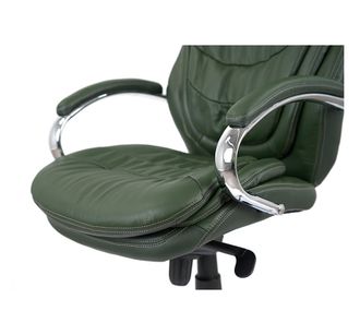 Кресло АКЛАС Валенсия Soft CH MB Зеленый Кожа Lux LC-green (86862) - фото 8