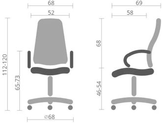 Офисное кресло Аклас Атлант MP TILT (XY-7147) Коричневый (10024329) - фото 18 Офисное кресло Аклас Атлант MP TILT (XY-7147) Коричневый (10024329) - фото 18