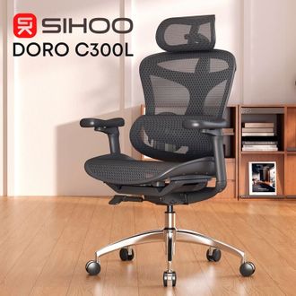 Офісне крісло Sihoo DORO C300L Mesh Black (DORO-C300L-A3-101) - фото 5
