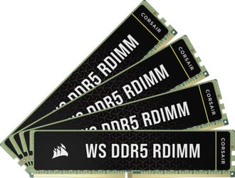 Пам'ять Corsair WS DDR5 ECC RDIMM 128GB (4 x 32GB) DDR5 DRAM 5600MT/s CL40 Memory Kit (CMA128GX5M4B5600C40) - фото 1 Пам'ять Corsair WS DDR5 ECC RDIMM 128GB (4 x 32GB) DDR5 DRAM 5600MT/s CL40 Memory Kit (CMA128GX5M4B5600C40) - фото 1
