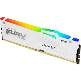 Пам'ять ПК Kingston DDR5 32GB 5200 FURY Beast Білий RGB EXPO (KF552C36BWEA-32) - фото 1 Пам'ять ПК Kingston DDR5 32GB 5200 FURY Beast Білий RGB EXPO (KF552C36BWEA-32) - фото 1