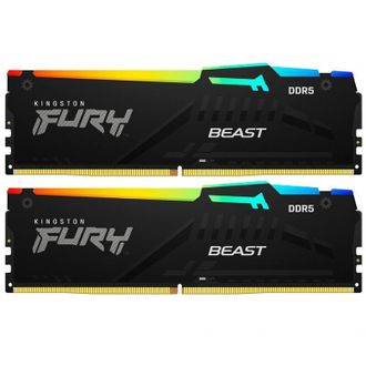 Оперативна пам'ять Kingston FURY 64 GB (2x32GB) DDR5 5600 MHz Beast RGB (KF556C40BBAK2-64) - фото 1 Оперативна пам'ять Kingston FURY 64 GB (2x32GB) DDR5 5600 MHz Beast RGB (KF556C40BBAK2-64) - фото 1