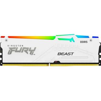 Пам'ять ПК Kingston DDR5 32GB 5200 FURY Beast Білий RGB EXPO (KF552C36BWEA-32) - фото 2 Пам'ять ПК Kingston DDR5 32GB 5200 FURY Beast Білий RGB EXPO (KF552C36BWEA-32) - фото 2
