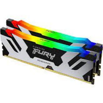 Оперативна пам'ять Kingston FURY 32 GB (2x16GB) DDR5 6400 MHz Renegade Silver RGB (KF564C32RSAK2-32) - фото 1 Оперативна пам'ять Kingston FURY 32 GB (2x16GB) DDR5 6400 MHz Renegade Silver RGB (KF564C32RSAK2-32) - фото 1