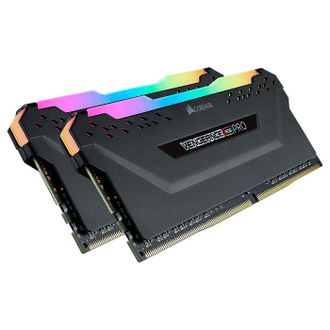 Оперативная память Corsair 16 GB (2x8GB) DDR4 3200 MHz Vengeance RGB Pro Black (CMW16GX4M2C3200C16) - фото 1