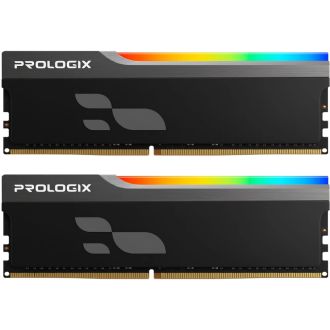 Оперативна пам'ять Prologix DDR4 16GB (2x8GB) 3600 MHz Onyx Black RGB (PRO16GB3600YBR4K) - фото 1