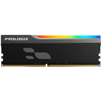 Оперативна пам'ять Prologix DDR5 16GB 6000 MHz Onyx Black RGB (PRO16GB6000YBR5) - фото 1